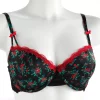 Jezebel Bra Promise Satin Lace Plunge Push-Up - 14066