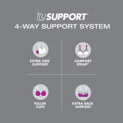 Playtex® Secrets Beautiful Lift Embroidered Full Figure Underwire Bra 4513 -sports bra shop 2308867 ALT96