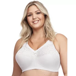 Glamorise Full-Figure MagicLiftCotton Wire-free Support Bra 1001