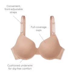 Warners This Is Not A Bra™ Cushioned Underwire Lightly Lined T-Shirt Bra 1593 -sports bra shop 2817779 ALT98