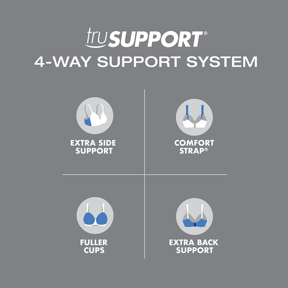 Playtex® Bras: 18 Hour Posture Boost Full-Figure Wire Free Front Closure Bra USE525 5 Playtex® Bras: 18 Hour Posture Boost Full-Figure Wire Free Front Closure Bra USE525 - Image 5