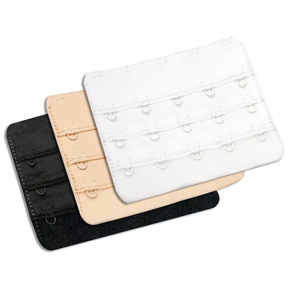 Maidenform® 3-pack 5-hook Multicolored Bra Extenders M4507M 2 Maidenform® 3-pack 5-hook Multicolored Bra Extenders M4507M - Image 2