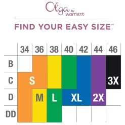 Olga® By Warner's® Easy Does It No Bulge Seamless Wireless Bra GM3911A -sports bra shop 3358176 ALT6