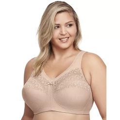 Plus Size Glamorise Full-Figure MagicLift Moisture Control Wireless Bra 1064 -sports bra shop 3440751 ALT2