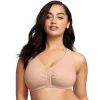 Plus Size Glamorise Full-Figure Complete Comfort Wire-free Cotton T-Back Bra 1908