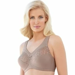 Glamorise Bra: MagicLift Embroidered Full-Figure Bra 1016 - Women's