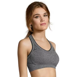 Hanes® Solid Core Racerback Sports Bra O9003 -sports bra shop 4148816 ALT2