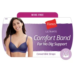 Hanes Ultimate® No Dig Support Smoothtec Wireless Bra DHHU35 -sports bra shop 4201276 ALT3