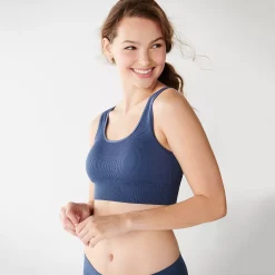 Juniors' SO® Bra Ribbed Seamless Bralette SO51-027 -sports bra shop 4257828 ALT3