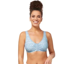 Amoena Bra: Frances Front-Closure Wire-Free Bra 2128 - Women's