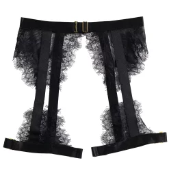 Oh La La Cheri Snakeskin Print Lace Bra, G-String & Garter Belt Set 41-11071 -sports bra shop 4298756 ALT3