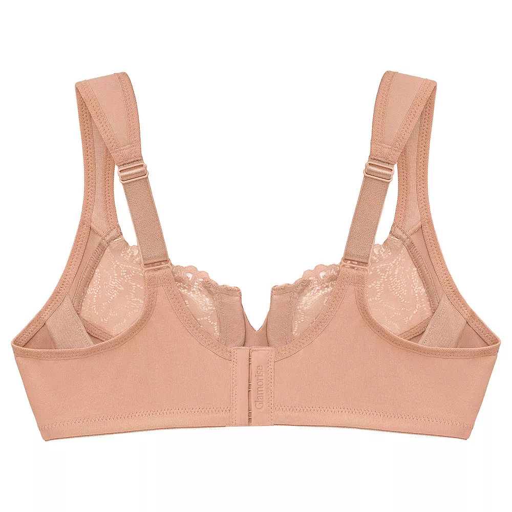 Plus Size Glamorise Full-Figure Wonderwire Back Close Bra 1240 4 Plus Size Glamorise Full-Figure Wonderwire Back Close Bra 1240 - Image 4