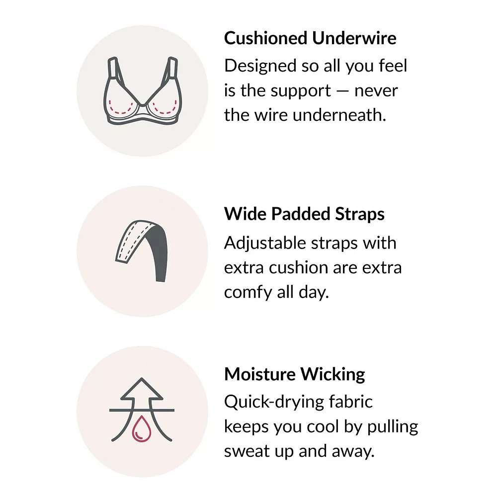Plus Size Glamorise Full-Figure Wonderwire Back Close Bra 1240 6 Plus Size Glamorise Full-Figure Wonderwire Back Close Bra 1240 - Image 6