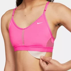 Nike Dri-FIT Indy Light Support Padded V-Neck Sports Bra -sports bra shop 4889038 ALT5