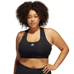 Plus Size Adidas Powerreact Training Medium-Support Sports Bra