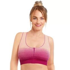 Amoena Zipper Front Medium Impact Mastectomy Sports Bra 44775