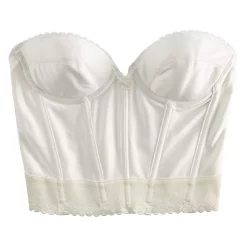 Carnival Satin Low Plunge Longline Bra 203 -sports bra shop 5201295 ALT5