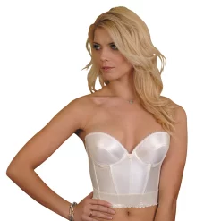 Carnival Satin Low Plunge Longline Bra 203