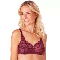 Amoena Bra: Karolina Wire Free Full-Coverage Mastectomy Bra 44763