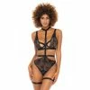 Women's Oh La La Cheri Eloisa Underwire Bra, High-Waist Panty & Garter Belt Set 40-11501