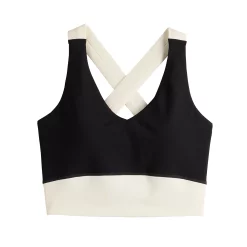 Women's FLX Affirmation Crop Tank With Built-In Bra -sports bra shop 5665505 ALT2