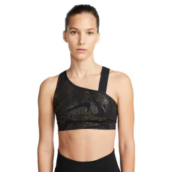 Nike Dri-FIT Swoosh Asymmetrical Medium-Impact Sports Bra