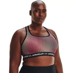 Plus Size Under Armour Crossback Medium-Impact Sports Bra