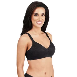 Dominique Jolie Jacquard Wireless Seamless Minimizer Bra 6018 -sports bra shop 5757836 ALT2