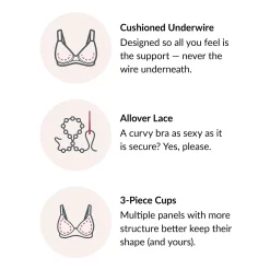 Glamorise Full Figure Lace Comfort Wonderwire Underwire Bra 9855 -sports bra shop 5904784 ALT98
