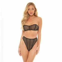 Women's Oh La La Cheri Athena 2-piece Strapless Bra & High-Waisted Thong Panty Set